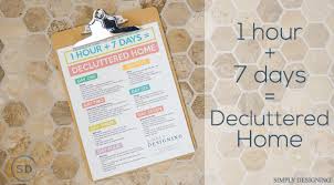Decluttering your home can be a massive undertaking, one that sometimes feels too daunting to even attempt. Declutter Your Home In Just 7 Hours That S 1 Hour A Day For 7 Days