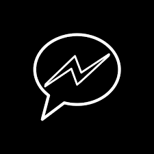 Minimal Black And White Messenger Iphone Icon Iphone Pictures Iphone Wallpaper App