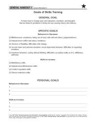 Dbt Therapy Skill Goals Training Worksheet Therapy Worksheets Dialectical Behavior Therapy Dbt Mindfulness