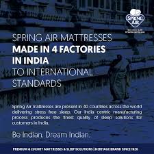 Spring Air Mattresses Are Made In 4 Factories In India To International Standards Springairindia Mattress Spring Air Mattress Spring Air Luxury Mattresses