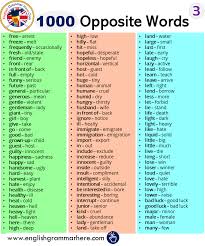 The world is full of contrasts. English Idioms On Twitter 1000 Opposite Words List