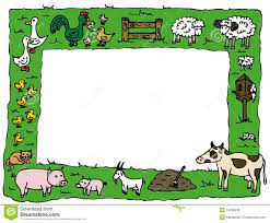 Farm Animal Border Clipart Clip Art Borders Farm Animals Stock Illustration