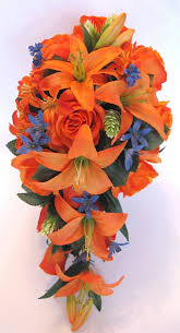 We specialize in special event and wedding flowers in new jersey that enhance any setting with beauty and elegance. Wedding Bouquets Bridal Bouquet Wedding Silk Flowers 17 Piece Etsy Royal Blue Wedding Decorations Blue Wedding Decorations Orange Wedding Decorations