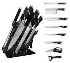 The best kitchen knife set. Edenberg 9pcs Knife Set 360 Rotating Acrylic Stand Eb 3613 Set Of Kitchen Knives Anko Retail Online Store Offering Great Value For Money