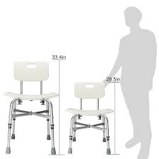 Connect the back of the seat and armrest for safe storage of the baby. Qjr Bath Chair Comfortable Shower Chair With Sucker Armrest Adjustable Handicap Shower Chair Seat Bench Aluminium Alloy For Seniors Elderly Baby Bathtub Lift Chair White Home Kitchen Bathroom Accessories Ekoios Vn