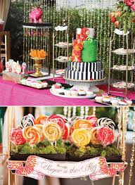 Modern Alice In Wonderland Inspired Wonderlandia Dessert Table Tea Party Theme Mad Hatter Tea Party Birthday Themes For Adults