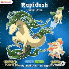 Rapidash is boosted by sunny weather. 170 Regional Variants For My Region Ideas Pokemon Art Pokemon New Pokemon
