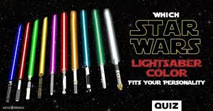Which Star Wars Lightsaber Color Fits Your Personality Quiz In 2021 Star Wars Light Saber Lightsaber Colors Lightsaber