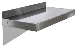 A sturdy shelving unit offers plenty of space for anything you want to keep off the floor but still within reach, and it's the perfect starting point for any organizational challenge or cleanup project. 12 X 72 Stainless Steel Wall Shelf Omcan