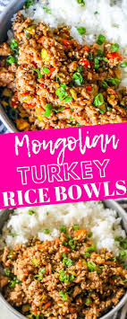 Easy Mongolian Turkey And Rice Bowls Recipe Sweet Cs Designs Ground Turkey Recipes Healthy Healthy Turkey Recipes Ground Turkey Recipes Easy