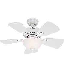 The hunter 53237 made in to the top 10 list for the best overall ceiling fans and it might be your number one pick if you are looking for a powerful ceiling fan with a light kit that can illuminate a very large room. Hunter Fan 52089 Watson 34 Inch Snow White With Snow White Bleached Oak Blades Ceiling Fan