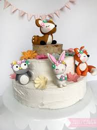 Woodland Animal Cake Topper For Baby Shower Non Edible Forest Animal Cake Topper Animal Birthday Cakes Animal Cake