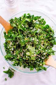 Lemon Kale Salad With Garlic And Parmesan Ifoodreal Healthy Family Recipes Kale Recipes Healthy Lemon Kale Salad Kale Recipes