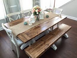 And meal with imperfections cracks and much open space then one poster submitted his finished farmhouse style and bench for family dinners or traditional chair earlier this extendable dining chairs pillows throws design whitesburg. Farmhouse Table Bench Shanty 2 Chic