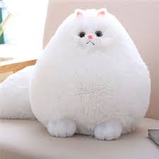 Cute Stuffed White Persian Cat Dolls Soft Plush Animal Toy Kids Children Baby Babies Kid Girl Boy Toys Dolgu Oyuncak Hayvan Stuffed Animals Pelus