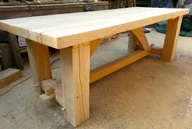 Measuring 29.5 h x 47.5 w x 47.5 d overall, this dining table comfortably seats six. Huge Handmade Green Oak Table Www Furhg Com Dining Table In Kitchen Woodworking Table Coffee Table Design