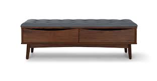 8 Bedroom Storage Benches That Will Clear The Clutter With Effortless Cool In 2020 Storage Bench Bedroom Bedroom Bench Modern Mid Century Modern Bedroom Furniture