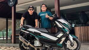 3,5 #yamaha nmax predator dp. Modifikasi Nmax Murah Simpel Konsep Digital Airbrush Jik Wah Channel Youtube