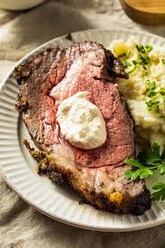 Yorkshire pudding (baked in cupcake pans), creamed spinach. Boneless Prime Rib Recipe With A Garlic Herb Crust The Wicked Noodle