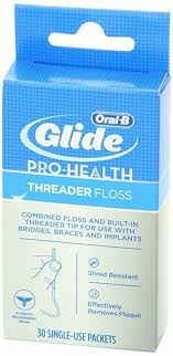 Oral B Glide Pro Health Threader Floss 30 Count Oralb Oral B Floss Oral