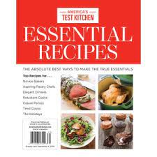 Chicken soup with matzo balls, challah, maybe a babka if you're feeling adventurous. America S Test Kitchen Essential Recipes Bookazine