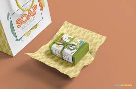 Apply your branding, logo or label design in a few clicks to this mockup and your presentation is ready to rock. Free Craft Soap Bar Mockup Zippypixels