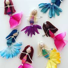 New Mini Mermaid Ornaments Flower Fairy Fairy Dolls Fairy Crafts