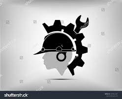 Visual Drawing Silhouettes Of Logo Construction Industry Engineer For Worker Team To Work S Construction Illustration Vector Illustration Social Media Graphics
