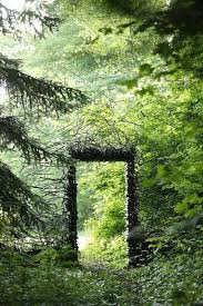 Sometimes To Go Where You Must Be One Must Build A Doorway First Landscape Land Art Landscape Design