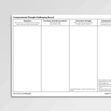 Work with your client to understand and 'talk down' their catastrophic thinking. Cognitive Restructuring Worksheets Handouts Psychology Tools