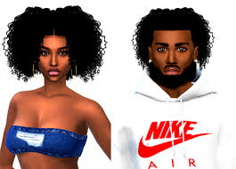 Nilacurls Male And Female Sims Sims 4 Black Hair Sims Hair Sims