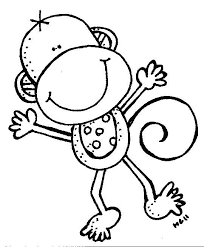Black And White Monkey Pictures Cute Animals Clip Art Animal Clipart Art