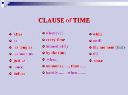 Adverbs of time tell us when something happens. English Grammar Adverb Clauses Of Time