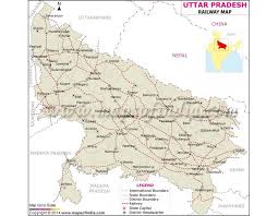 Uttar Pradesh Railway Map Map Railway Uttar Pradesh