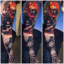 Realistic Formula 1 Sleeve Sleeve Tattoos Tattoo Designs Tattoos