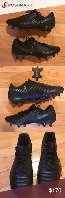 Nike Tiempo Legend Vii 7 Elite Fg Stealth Ops Sz 8 230 Nike Tiempo Legend Vii 7 Elite Fg Stealth Ops Black Ah7238 001 Acc Black Nikes Nike All Black Sneakers