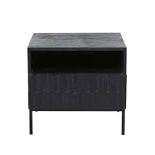 Tusy black nightstand with drawers, end table bedroom side tables bedside cabinets, file cabinet storage with sliding drawer and shelf for home office. Bedside Tables And Bedside Accessories Globewest