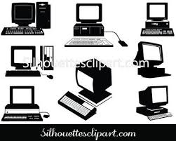 Black And White Computer Mouse Clipart Old Computers Silhouette Clip Art Pack Silhouette Clip Art Clip Art Old Computers