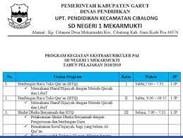 Contoh program kerja ekstrakurikuler kesen. Download Contoh Sk Dan Program Eksrtakurikuler Keagamaan Pai Di Sd Guru Jumi