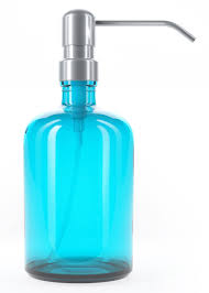 glass soap dispenser for kitchen sink