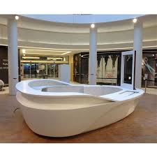 Beautiful Design Round Curved Office Reception Desk Modern Semi Circle Reception Desk Bu Modern Reception Desk Reception Desk Design Reception Counter Design