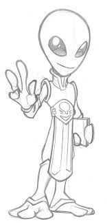 7 Best Drawing Exercises For Creating Cartoon Characters Alien Drawings Space Drawings Graffiti Drawing
