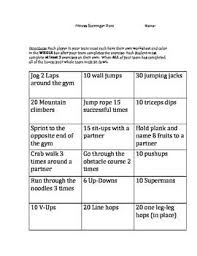 Fitness Scavenger Hunt Scavenger Hunt For Kids Exercise For Kids Scavenger Hunt