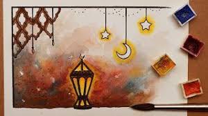 تعليم الرسم كيف ترسم فانوس رمضان و هلال ونجوم مضيئة تعاون مع art corner وندى خليل http ift tt 2uk0pes تعلم الرسم بالالوان المائية art corner art painting