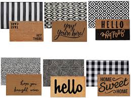 Thin bathroom rugs mat, goylser rubber backing front door mat indoor, machine wash bathmat quick dry large bath mat, absorbent navy bathroom rug (navy). 6 Layered Rug Ideas For Your Front Door This Is Our Bliss