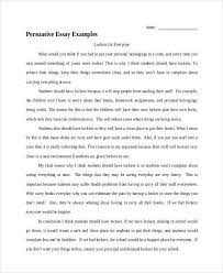 Example Of Persuasive Essay Persuasive Essays Essay Examples Essay Writing Examples