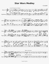 Star Wars Medley Sheet Music Composed By Crumpler 1 Document Free Transparent Png Download Pngkey