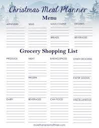 Recipes here, notes there, and fading memories of what i might have so here is the timetable i will be following myself on christmas day including my favourite way of roasting the turkey. Christmas Meal Planner Printable More Than A Mom Of Three Christmas Meal Planner Meal Planner Printable Christmas Eve Dinner