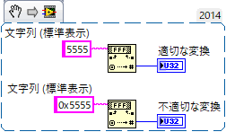 16進数文字列を数値に変換関数がデータを正しく変換しないのはなぜですか National Instruments