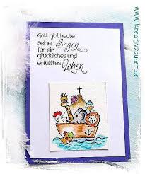 Arche Noah Karte Basteln Stempel Motivstempel Zur Taufe Taufkarte Einladungen Selber Machen
